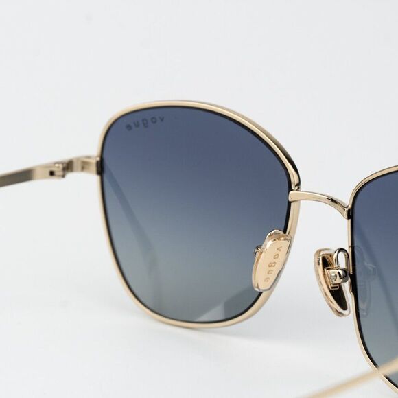 Vogue Women Sunglasses Pale Gold Grey Blue Gradient Butterfly VO4232S 848/4L NEW